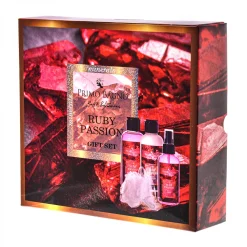 MINERALS RUBY PASSION ΛΟΣΙΟΝ ΣΩΜΑΤΟΣ 140ML, ΑΦΡΟΛΟΥΤΡΟ 140 ML, BODY MIST 140 ML & ΣΦΟΥΓΓΑΡΙ 10 GR