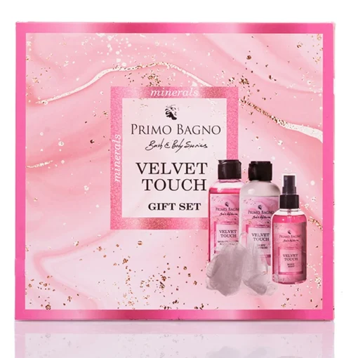 VELVET TOUCH ΛΟΣΙΟΝ ΣΩΜΑΤΟΣ 140ML, ΑΦΡΟΛΟΥΤΡΟ 140 ML, BODY MIST 140 ML & ΣΦΟΥΓΓΑΡΙ 10 GR