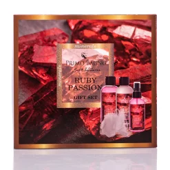 MINERALS RUBY PASSION ΛΟΣΙΟΝ ΣΩΜΑΤΟΣ 140ML, ΑΦΡΟΛΟΥΤΡΟ 140 ML, BODY MIST 140 ML & ΣΦΟΥΓΓΑΡΙ 10 GR