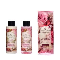 ROSES ΛΟΣΙΟΝ ΣΩΜΑΤΟΣ 100ML, ΑΦΡΟΛΟΥΤΡΟ 100ML, ΑΛΑΤΑ ΜΠΑΝΙΟΥ 100GR & ΣΦΟΥΓΓΑΡΙ