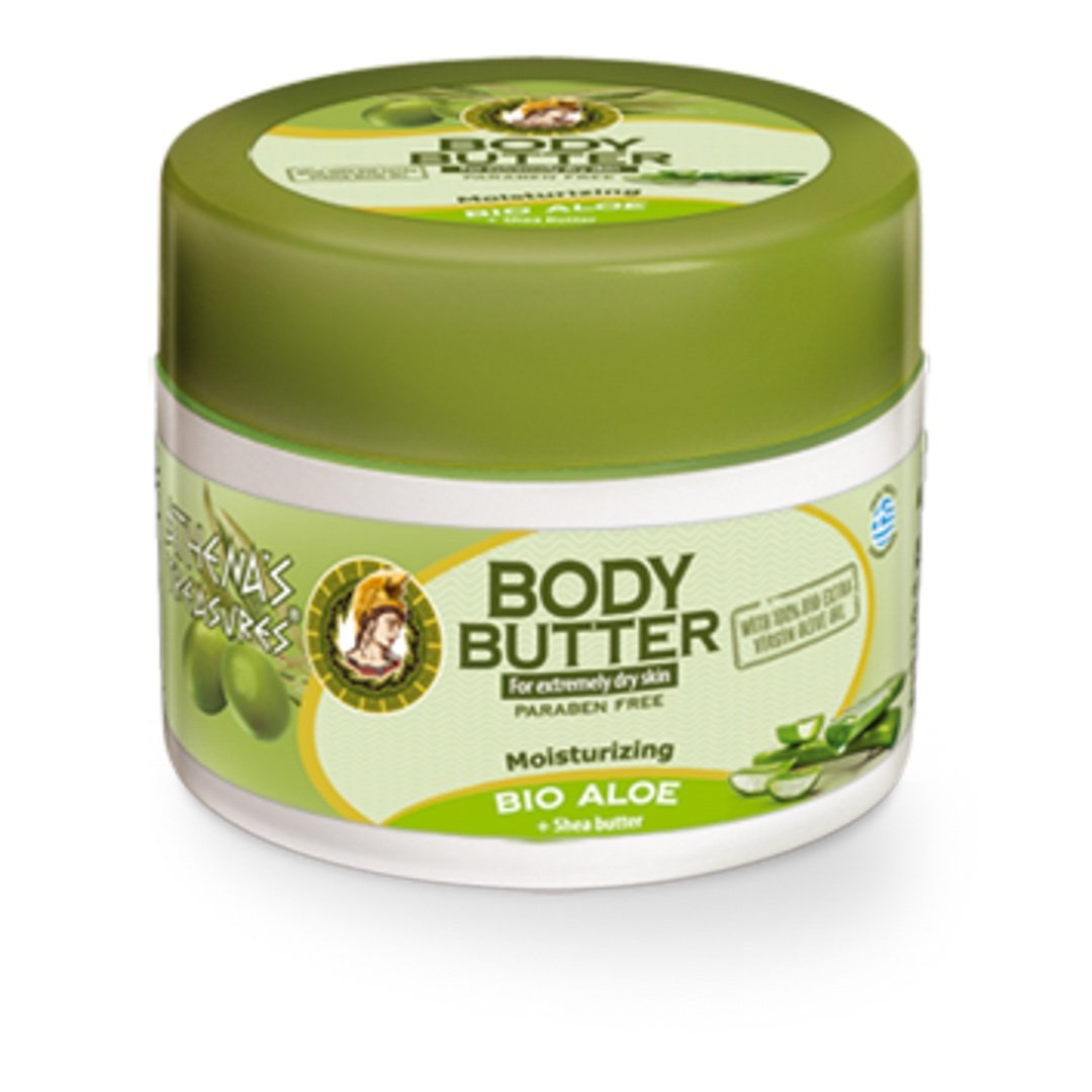 Παχύρευστη κρέμα σώματος με βιολογικό λάδι, εκχύλισμα φύλλων ελιάς και αλόης 200ml