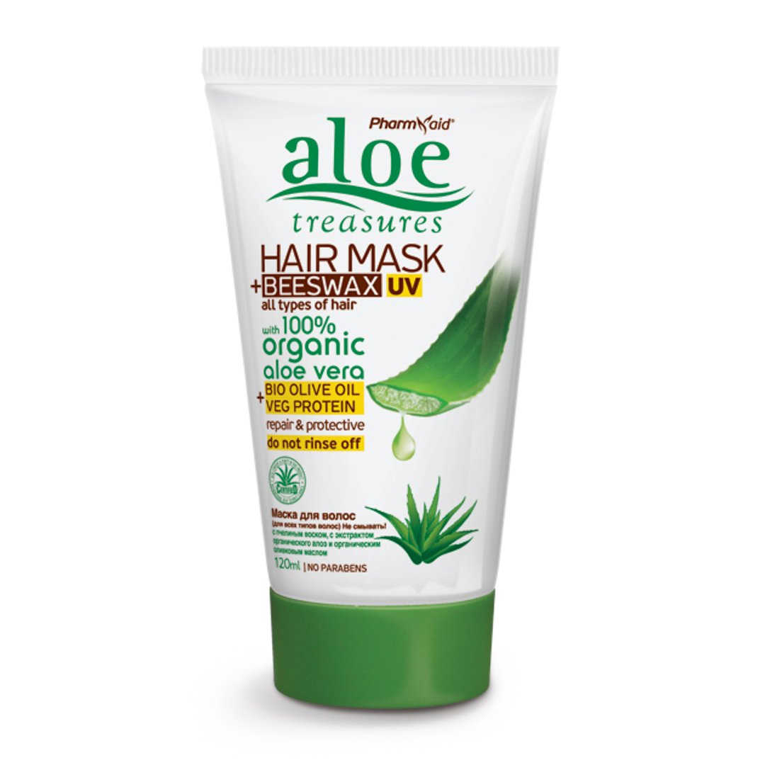Μάσκα μαλλιών χωρίς ξέβγαλμα με aloe vera 120ml