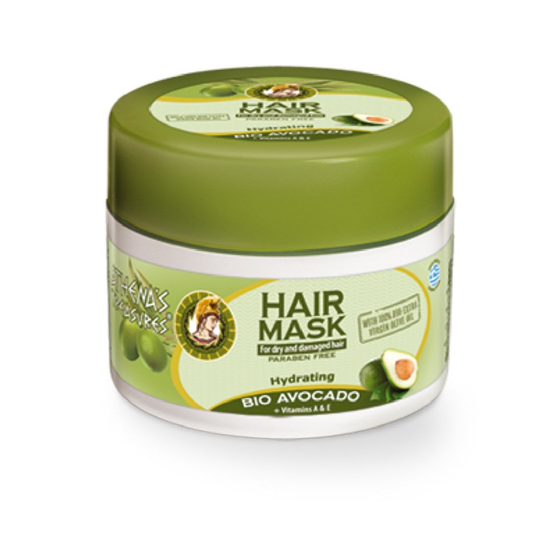 Μάσκα για ξηρά και ταλαιπωρημένα μαλλιά με λάδι αβοκάντο και βιολογικό λάδι ελιάς 200ml