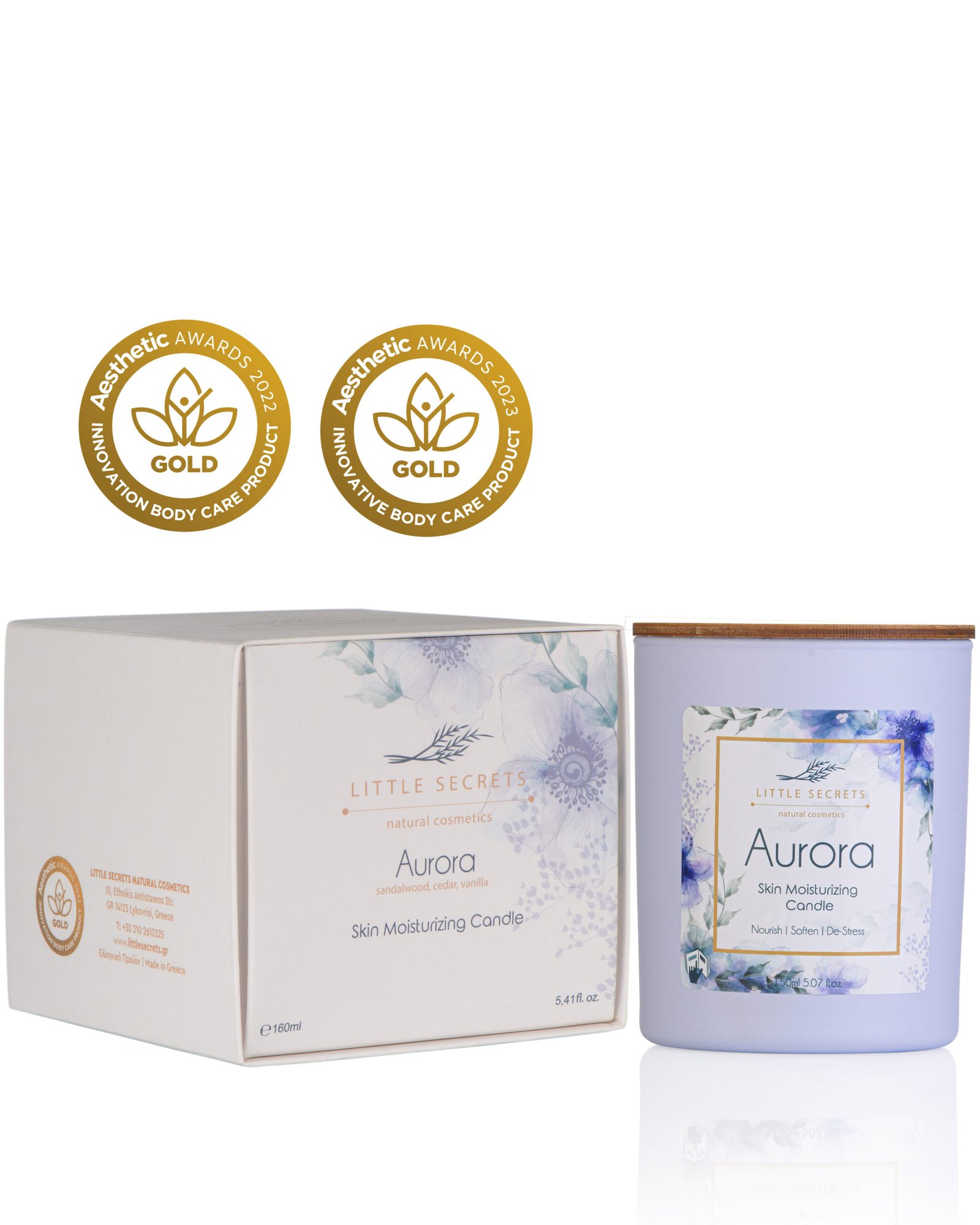 Aurora Skin Moisturizing Candle – Ιδανικό για μασάζ σώματος